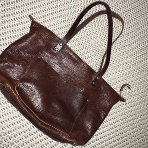 Portland Leather Tote Bag.